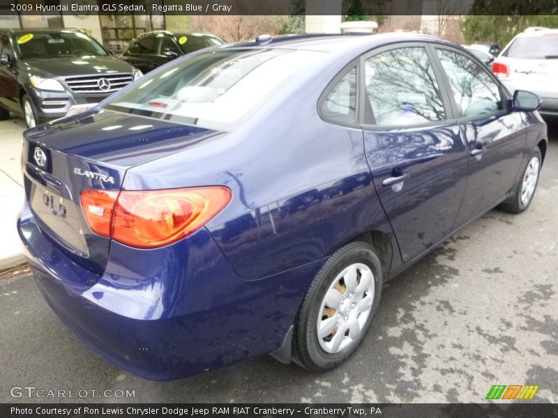 Regatta Blue / Gray 2009 Hyundai Elantra GLS Sedan