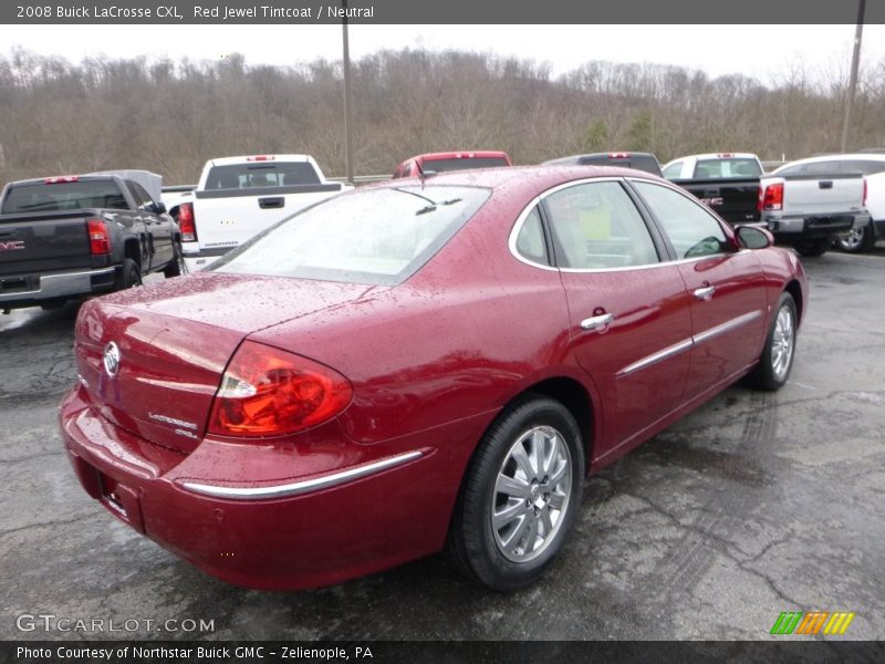 Red Jewel Tintcoat / Neutral 2008 Buick LaCrosse CXL