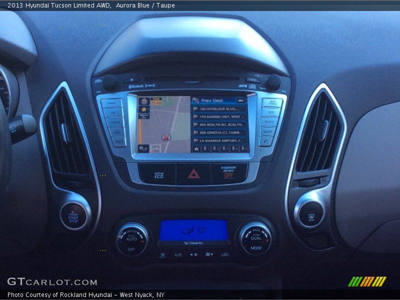 Aurora Blue / Taupe 2013 Hyundai Tucson Limited AWD
