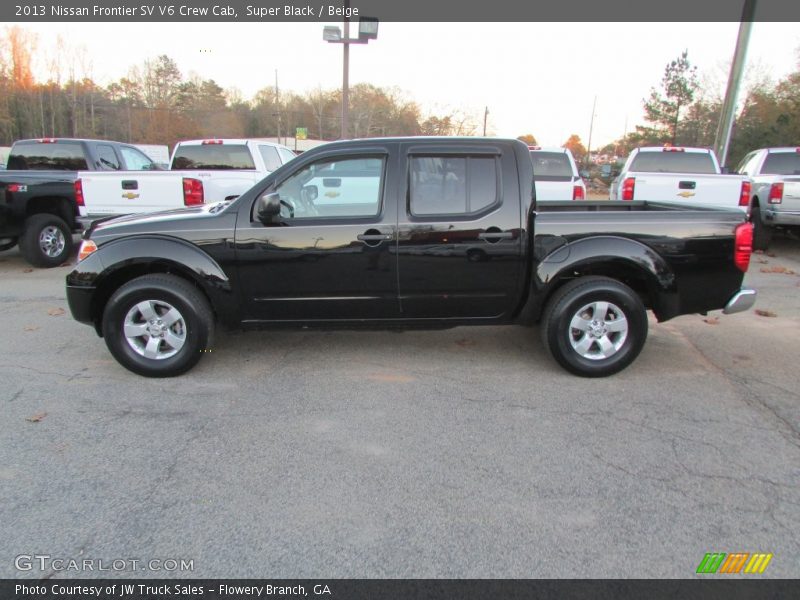 Super Black / Beige 2013 Nissan Frontier SV V6 Crew Cab