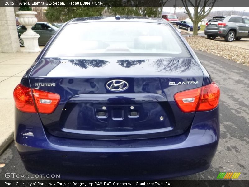 Regatta Blue / Gray 2009 Hyundai Elantra GLS Sedan