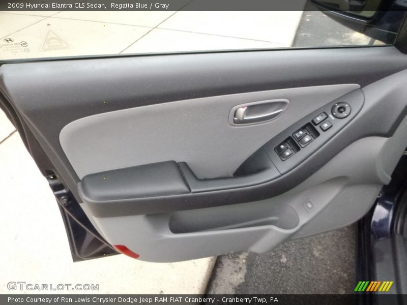 Regatta Blue / Gray 2009 Hyundai Elantra GLS Sedan