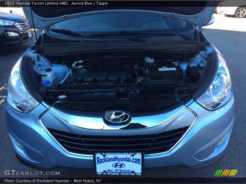 Aurora Blue / Taupe 2013 Hyundai Tucson Limited AWD