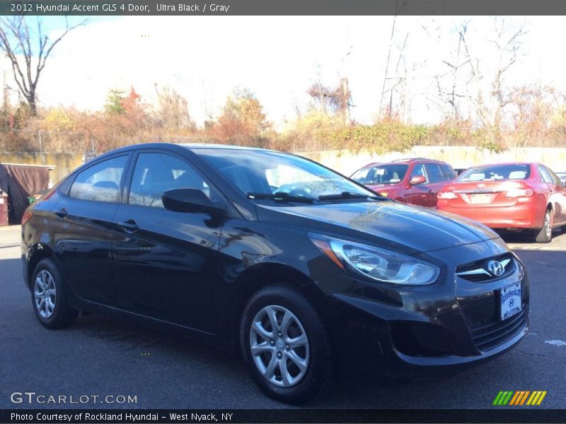 Ultra Black / Gray 2012 Hyundai Accent GLS 4 Door