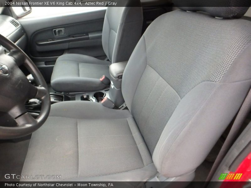 Aztec Red / Gray 2004 Nissan Frontier XE V6 King Cab 4x4