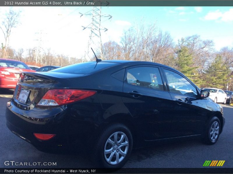 Ultra Black / Gray 2012 Hyundai Accent GLS 4 Door