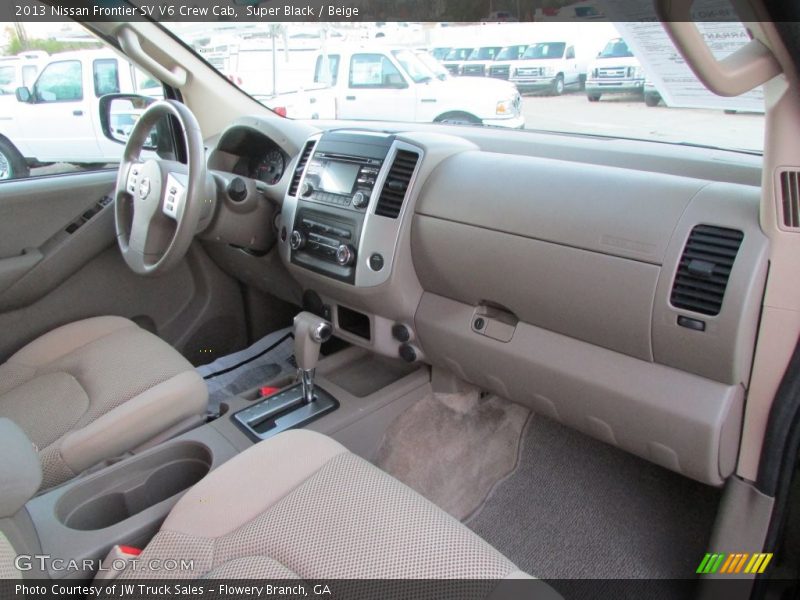 Super Black / Beige 2013 Nissan Frontier SV V6 Crew Cab