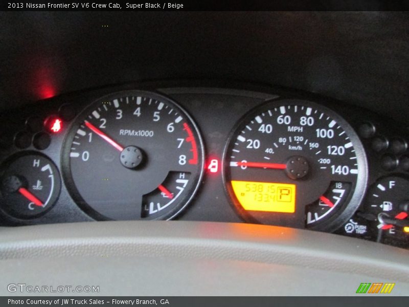 Super Black / Beige 2013 Nissan Frontier SV V6 Crew Cab