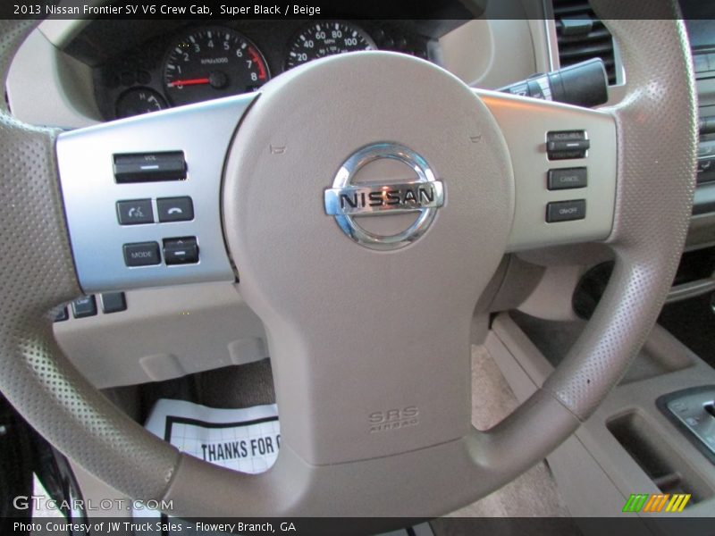 Super Black / Beige 2013 Nissan Frontier SV V6 Crew Cab