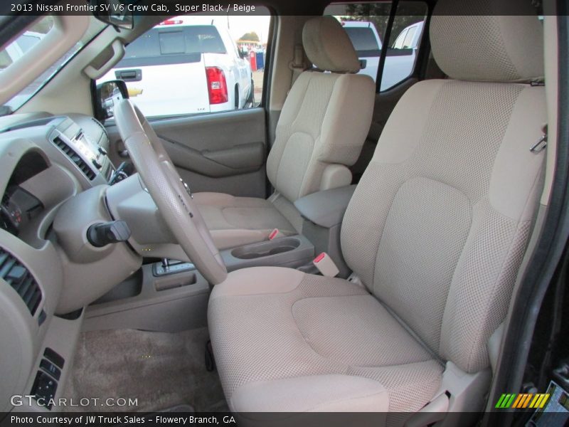 Super Black / Beige 2013 Nissan Frontier SV V6 Crew Cab