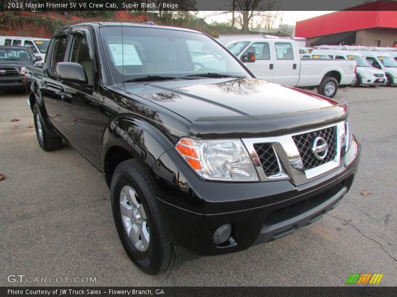 Super Black / Beige 2013 Nissan Frontier SV V6 Crew Cab