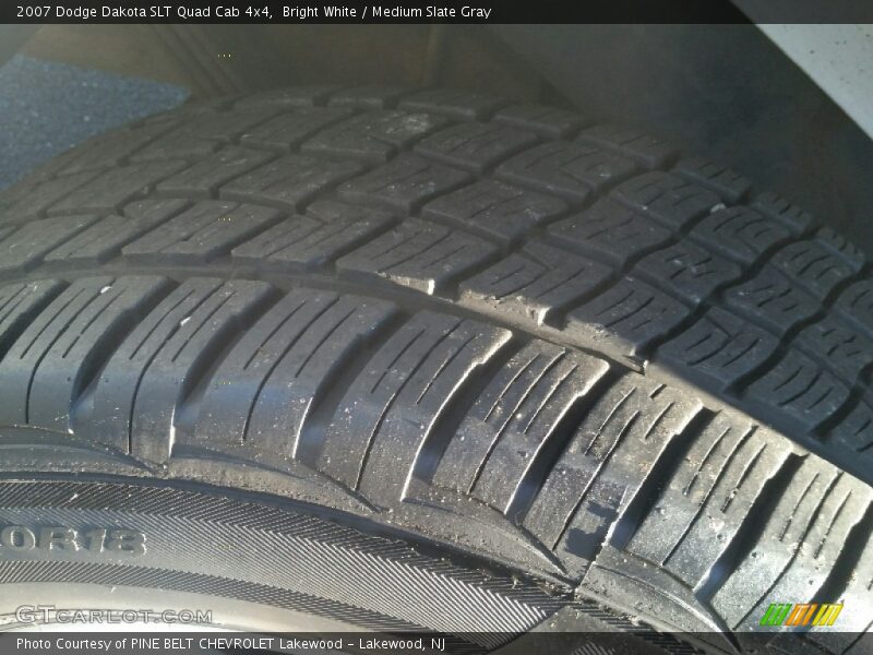 Bright White / Medium Slate Gray 2007 Dodge Dakota SLT Quad Cab 4x4