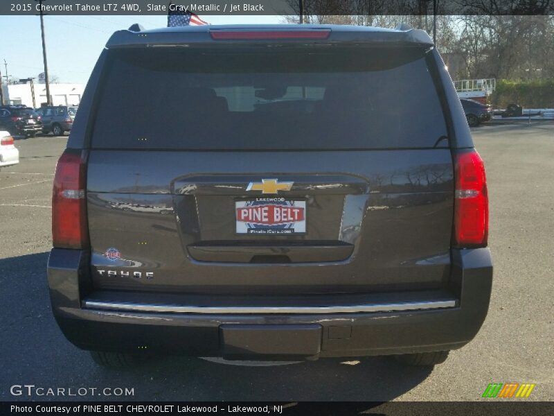 Slate Gray Metallic / Jet Black 2015 Chevrolet Tahoe LTZ 4WD
