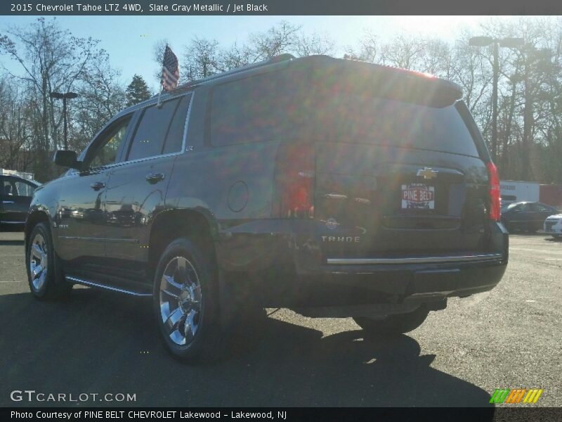 Slate Gray Metallic / Jet Black 2015 Chevrolet Tahoe LTZ 4WD