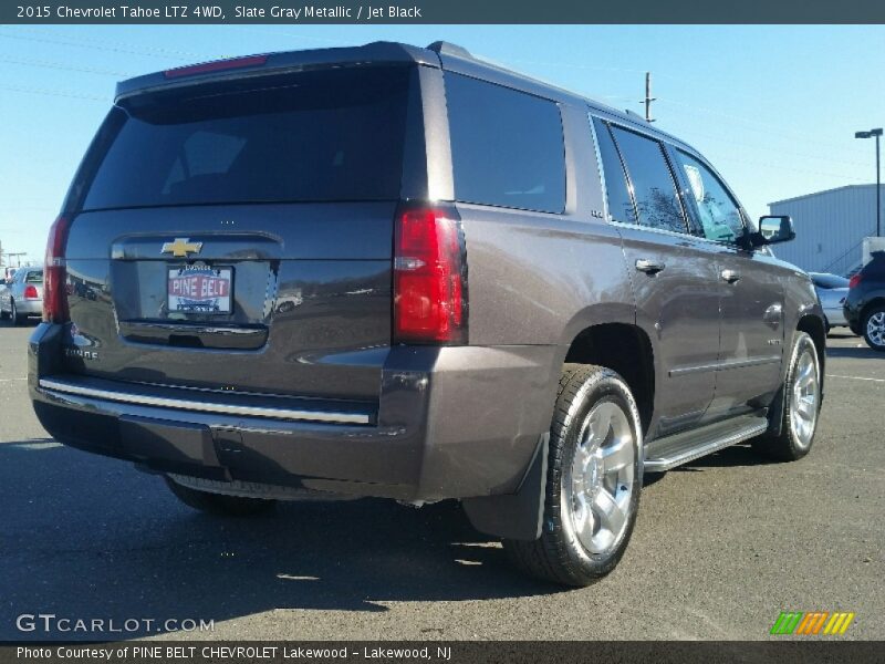 Slate Gray Metallic / Jet Black 2015 Chevrolet Tahoe LTZ 4WD