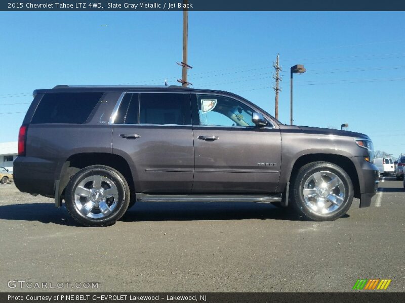 Slate Gray Metallic / Jet Black 2015 Chevrolet Tahoe LTZ 4WD