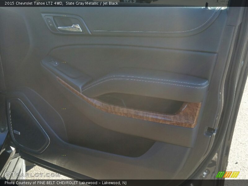 Slate Gray Metallic / Jet Black 2015 Chevrolet Tahoe LTZ 4WD