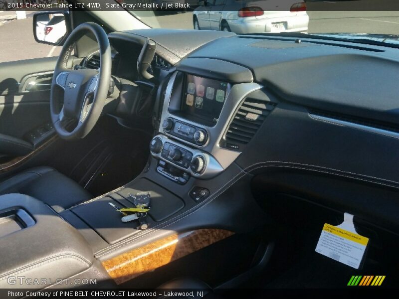Slate Gray Metallic / Jet Black 2015 Chevrolet Tahoe LTZ 4WD