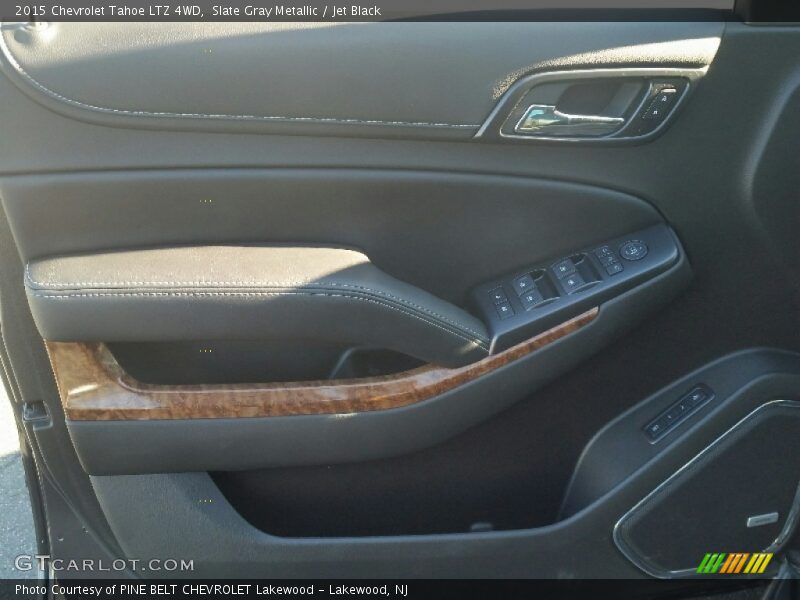 Slate Gray Metallic / Jet Black 2015 Chevrolet Tahoe LTZ 4WD