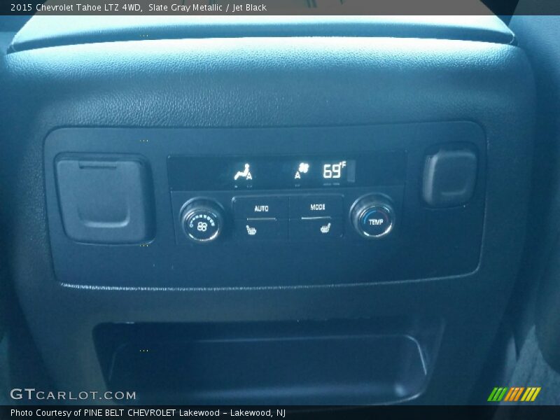 Slate Gray Metallic / Jet Black 2015 Chevrolet Tahoe LTZ 4WD