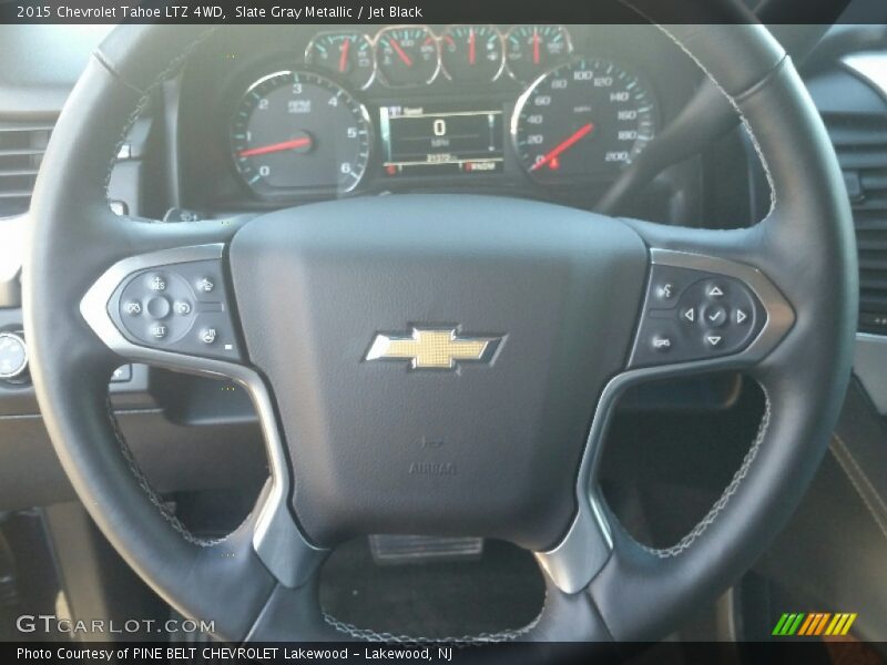 Slate Gray Metallic / Jet Black 2015 Chevrolet Tahoe LTZ 4WD