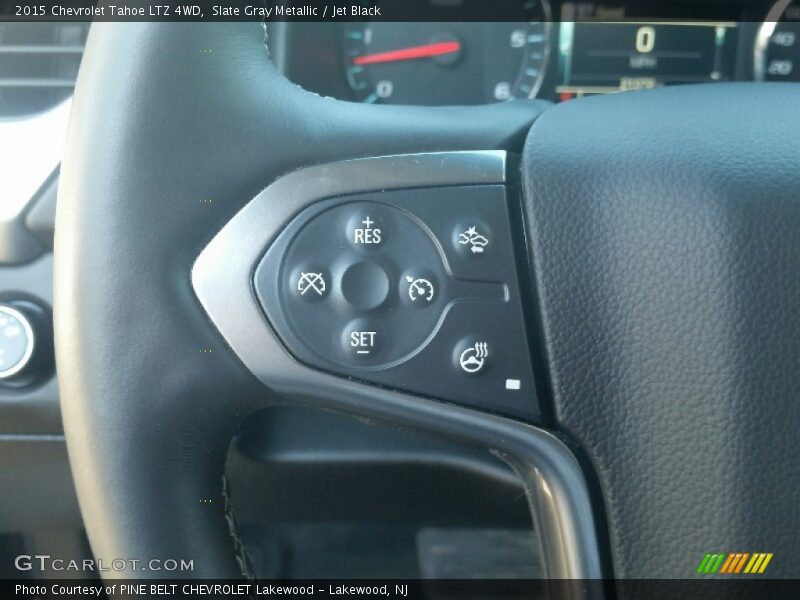 Slate Gray Metallic / Jet Black 2015 Chevrolet Tahoe LTZ 4WD