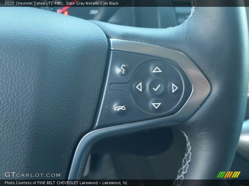 Slate Gray Metallic / Jet Black 2015 Chevrolet Tahoe LTZ 4WD