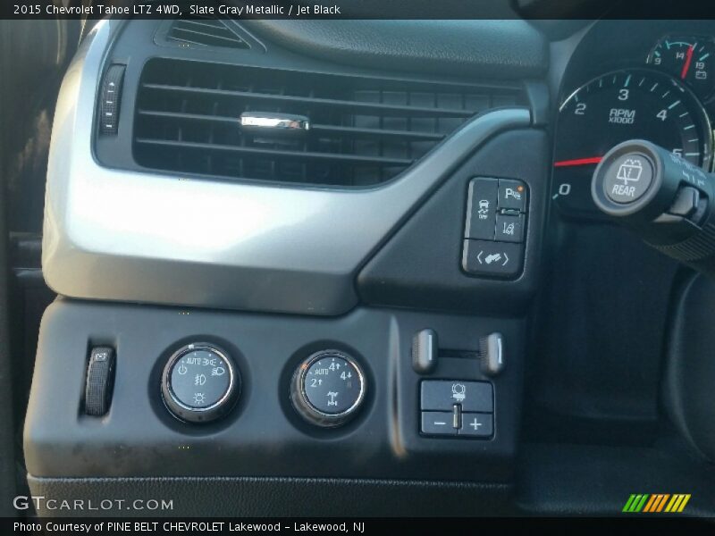 Slate Gray Metallic / Jet Black 2015 Chevrolet Tahoe LTZ 4WD