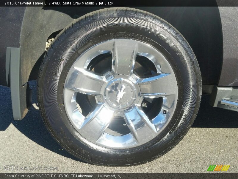 Slate Gray Metallic / Jet Black 2015 Chevrolet Tahoe LTZ 4WD