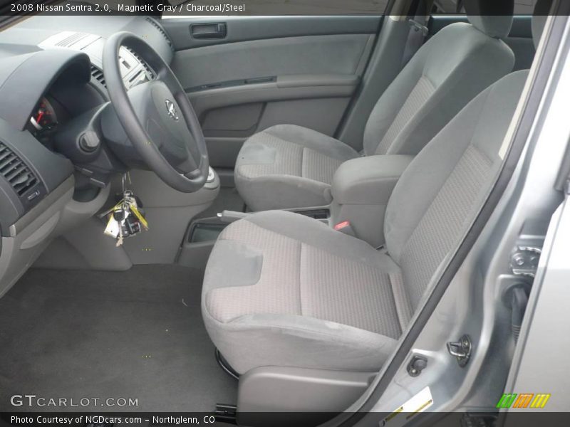 Magnetic Gray / Charcoal/Steel 2008 Nissan Sentra 2.0
