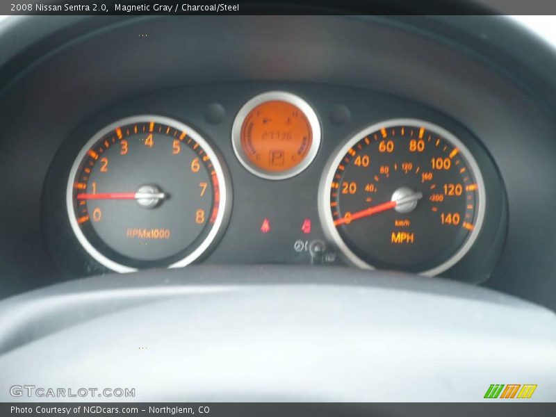 Magnetic Gray / Charcoal/Steel 2008 Nissan Sentra 2.0