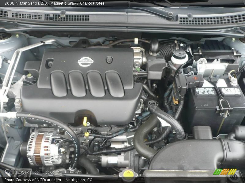 Magnetic Gray / Charcoal/Steel 2008 Nissan Sentra 2.0