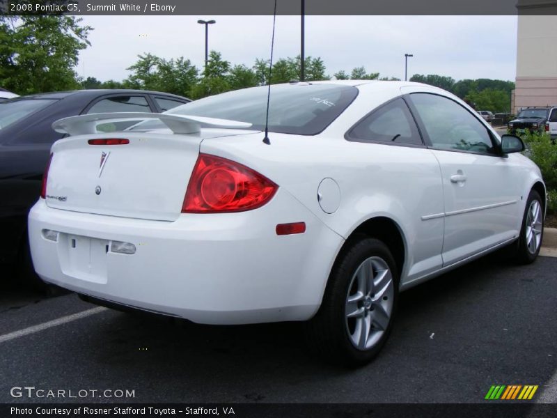 Summit White / Ebony 2008 Pontiac G5