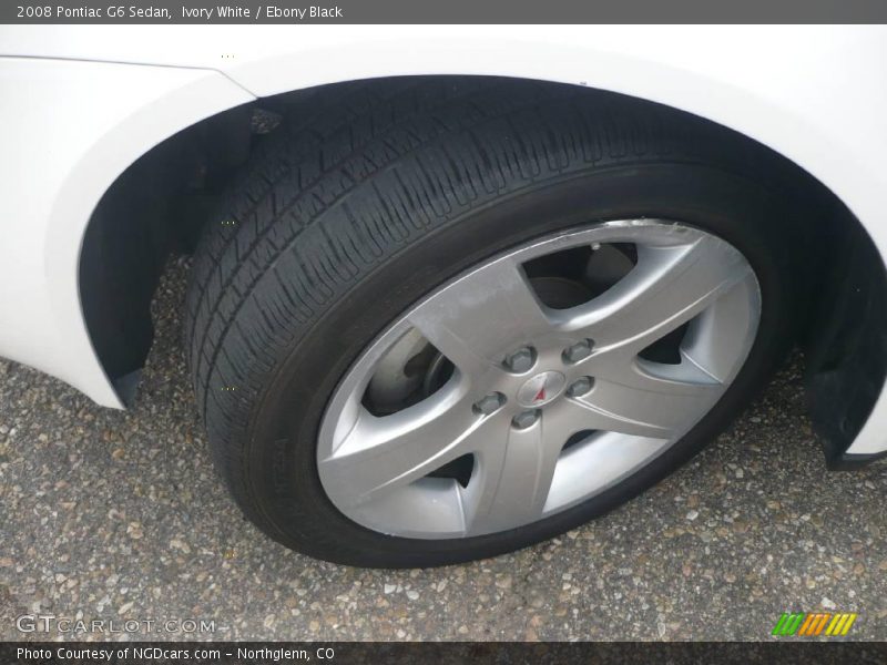 Ivory White / Ebony Black 2008 Pontiac G6 Sedan