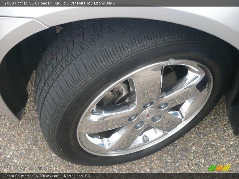 Liquid Silver Metallic / Ebony Black 2008 Pontiac G6 GT Sedan