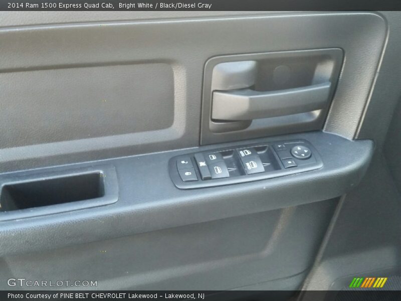 Bright White / Black/Diesel Gray 2014 Ram 1500 Express Quad Cab