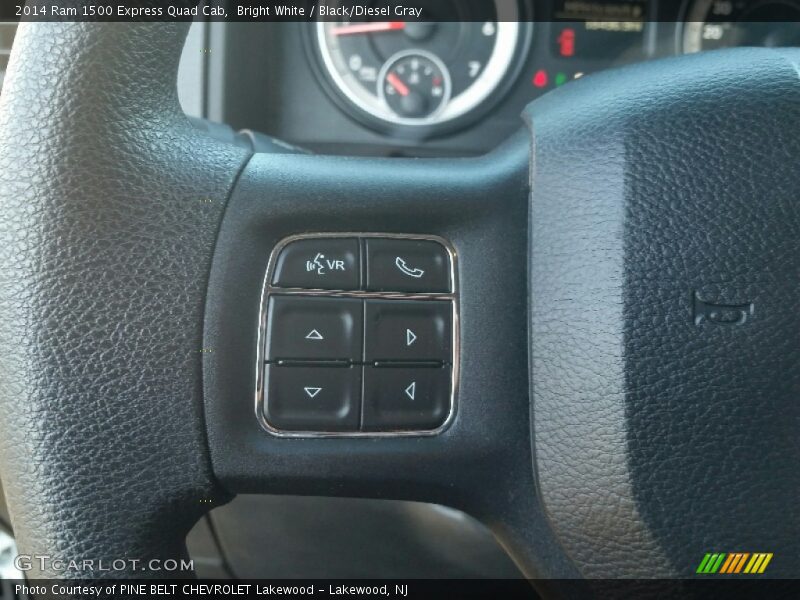 Bright White / Black/Diesel Gray 2014 Ram 1500 Express Quad Cab