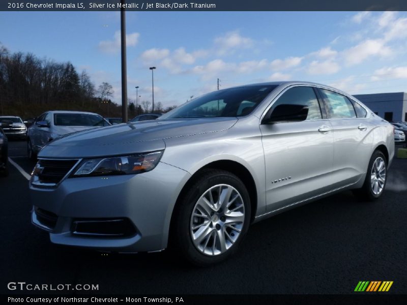 Silver Ice Metallic / Jet Black/Dark Titanium 2016 Chevrolet Impala LS