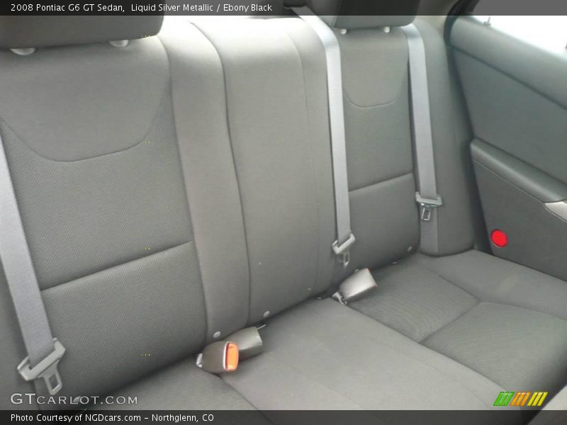 Liquid Silver Metallic / Ebony Black 2008 Pontiac G6 GT Sedan