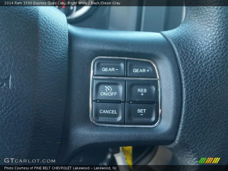 Bright White / Black/Diesel Gray 2014 Ram 1500 Express Quad Cab