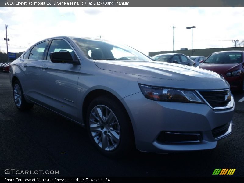 Silver Ice Metallic / Jet Black/Dark Titanium 2016 Chevrolet Impala LS