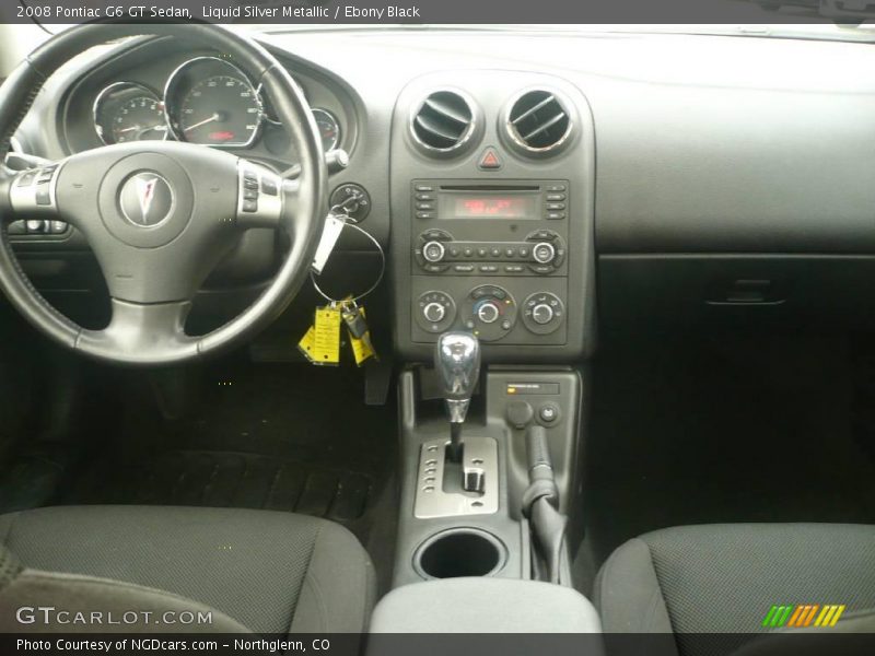 Liquid Silver Metallic / Ebony Black 2008 Pontiac G6 GT Sedan