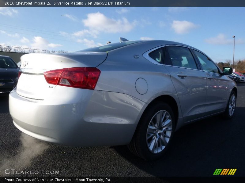 Silver Ice Metallic / Jet Black/Dark Titanium 2016 Chevrolet Impala LS