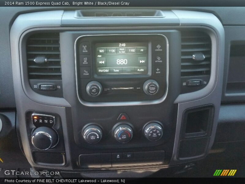 Bright White / Black/Diesel Gray 2014 Ram 1500 Express Quad Cab