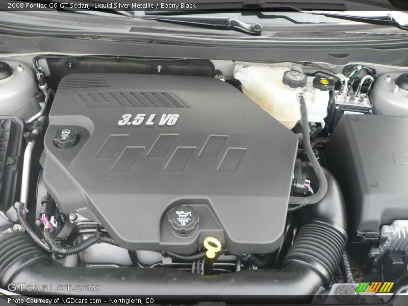 Liquid Silver Metallic / Ebony Black 2008 Pontiac G6 GT Sedan