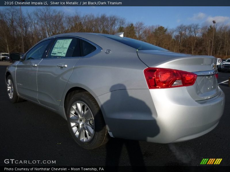 Silver Ice Metallic / Jet Black/Dark Titanium 2016 Chevrolet Impala LS