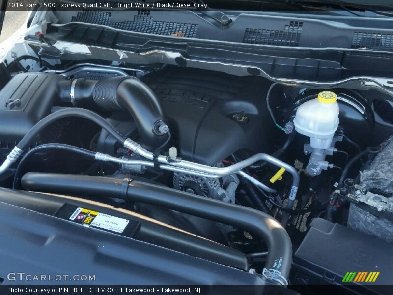 Bright White / Black/Diesel Gray 2014 Ram 1500 Express Quad Cab