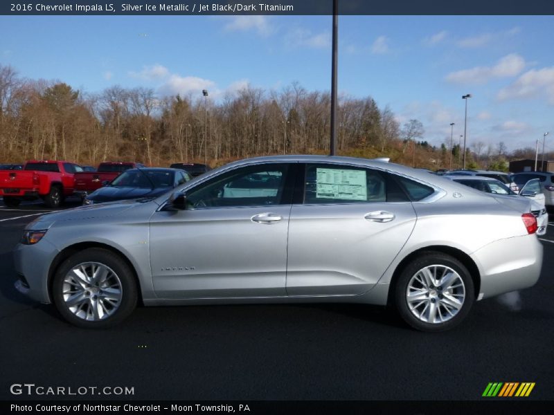 Silver Ice Metallic / Jet Black/Dark Titanium 2016 Chevrolet Impala LS