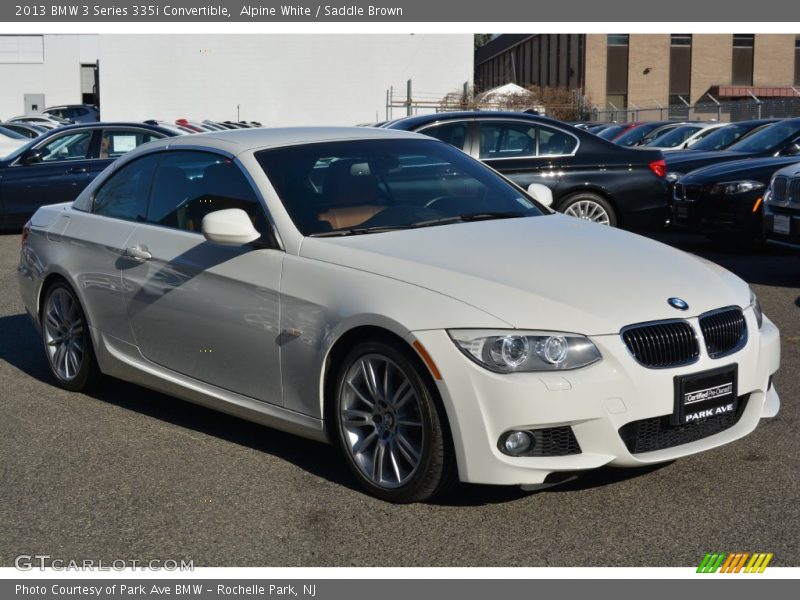 Alpine White / Saddle Brown 2013 BMW 3 Series 335i Convertible