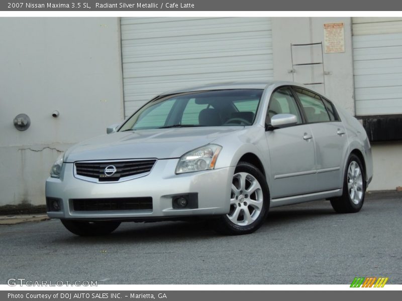 Radiant Silver Metallic / Cafe Latte 2007 Nissan Maxima 3.5 SL